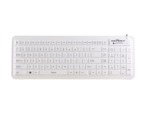 Seal Shield SW106G2M - Seal Glow' Waterproof Silicone Keyboard-Backlit w/Magnetic Backing by Seal Shield