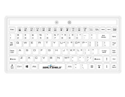 Seal Shield SW89G - Seal Silk Mini Glow' Waterproof Silicone Keyboard-Backlit by Seal Shield