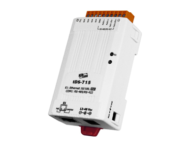 ICP DAS tDS-715 - Serial to Ethernet Device Server, with PoE and 1 RS 422/485 port by ICP DAS