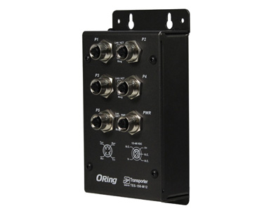 ORing TES-150-M12 - EN50155 IP40  5x 10/100TX with M12 connector unmanaged switch by ORing Industrial Networking