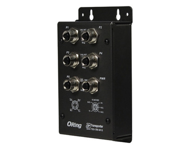 ORing TES-250-M12 - EN50155 IP40  5 x 10/100TX with M12 connector lite-managed swtich by ORing Industrial Networking