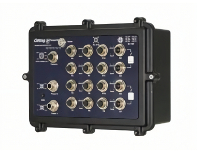 ORing TES-W9124GT-M12X-BP2-24V-IP54 - EN50155 Managed Ethernet Switch with 12FE and 4GE Bypass, M12 connector, IP54, 24VDC by ORing Industrial Networking