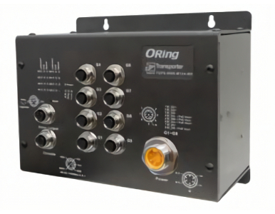 ORing TGPS-9080-M12A-MV - EN50155 Managed PoE Switch with 8GE PoE, M12 connector, IEEE 802.3af/at, 110VDC by ORing Industrial Networking