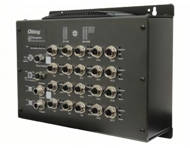 ORing TGPS-9164GT-M12X-BP2-24V - EN50155 Managed PoE Switch with 16GE PoE and 4GE Bypass, M12 connector, IEEE 802.3af/at, 24VDC by ORing Industrial Networking