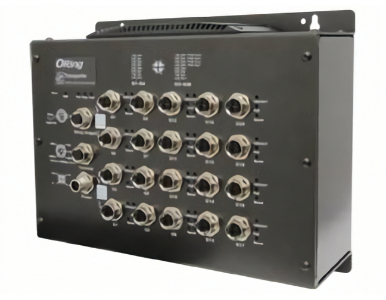 ORing TGPS-9164GT-M12X-BP2-MV - EN50155 Managed PoE Switch with 16GE PoE and 4GE Bypass, M12 connector, IEEE 802.3af/at, 24VDC by ORing Industrial Networking