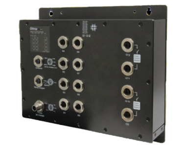 ORing TGRS-T120-M12X-BP2-WV - EN50155 TTDP Router Switch with 12GE (2-pair Bypass), M12 connector, 24-110VDC by ORing Industrial Networking