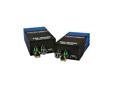 Patton TKIT-ETH-S - TD-6010 (Pair) Preconfigured 10/100/1000 Base-T Ethernet to Singlemode Optical Conversion, 1310nm,, LC, 20km by PATTON