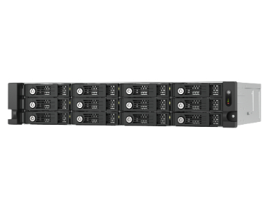QNAP TL-R1200PES-RP-US - 12-bay 2U rackmount PCIe interface SATA JBOD expansion enclosure by QNAP