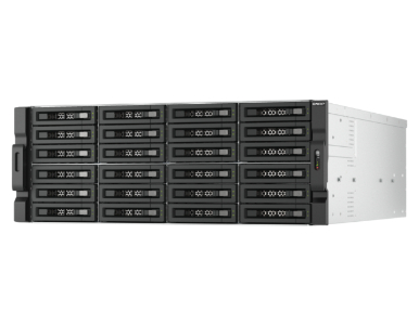 QNAP TL-R2400PES-RP-US - 24-bay 4U rackmount PCIe interface SATA JBOD expansion enclosure, 2.5/3.5' SATA 6Gbps drives by QNAP