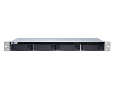 QNAP TL-R400S-US - 4-bay 1U rackmount SATA JBOD expansion unit with a QXP-400eS-A1164 PCIe SATA host card and 1 SFF-8088 to SFF- by QNAP