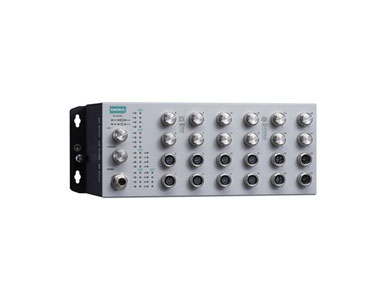 Moxa TN-4524B-16P-4G-4GP-CT-T - 24-port L2 switch with 16FE+4GE PoE , 4GE, 150W PoE, 24-110 VDC, Coating, -40~70AC, IP42 by MOXA