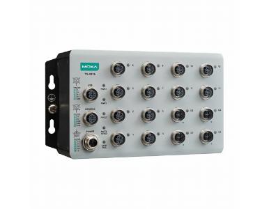 Moxa TN-4916-4GTX-WV-CT-T - Industrial secure router with 12 Fast Ethernet ports, 4 Gigabit Ethernet ports, 24 to 110 VDC power by MOXA