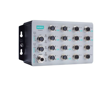 Moxa TN-4916-ETBN-F-4GTXBP-WV-CT-T - 16 port ETBN firewall router includes 12*FE and 4*GE BP port, 24 to 110 VDC power input, co by MOXA