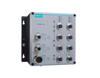 Moxa TN-5508A-8PoE-WV-CT-T - 8 * FE with 802.3at PoE+ M12 ports, power input 24 - 110 VDC, conformal coating, -40 to 75? operati by MOXA
