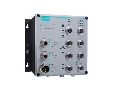 Moxa TN-5510A-2GTX-WV-CT-T - L2 Managed Ethernet switch with 8 10/100BaseT(X) and 2 10/100/1000 Base-T(X) M12 ports, 24 - 110 VD by MOXA