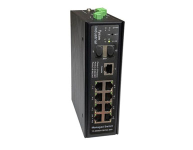 Tycon Systems TP-SW8GAT/BT/24-SFP - Gigabit PoE Switch with 2 802.3bt(90W), 2 24V Passive PoE (30W), 4 802.3at(30W) Ports by TYCON SYSTEMS