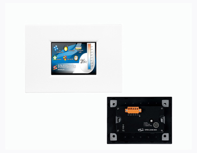 ICP DAS TPD-280-M1 - 2.8' High Resolution TFT Color Touch, support RS 485 and Modbus RTU (White Panel) by ICP DAS