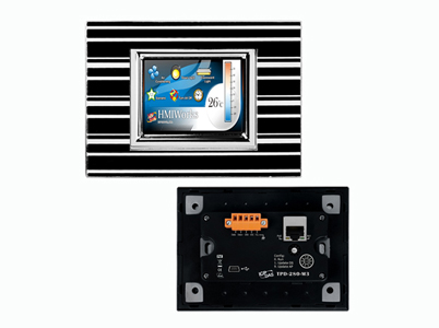ICP DAS TPD-280-M3 - 2.8' High Resolution TFT Color Touch, support RS 485 and Modbus RTU (Black Panel) by ICP DAS