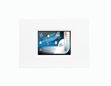 ICP DAS TPD-283U-M1 - 2.8' High Resolution TFT Color Touch, support PoE and RS 485 (Modbus RTU / TCP) (White Panel) by ICP DAS