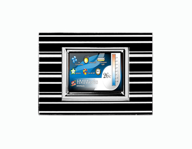 ICP DAS TPD-283U-M3 - 2.8' High Resolution TFT Color Touch, support PoE and RS 485 (Modbus RTU / TCP) (Black Panel) by ICP DAS