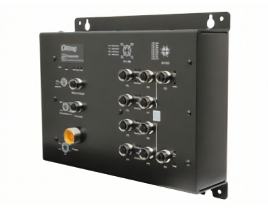 ORing TPS-3082GT-M12X-BP1-MV - EN50155 12-port managed PoE switch; 8FE/PSE M12 + 2GE M12, 1 bypass included, 110VDC by ORing Industrial Networking