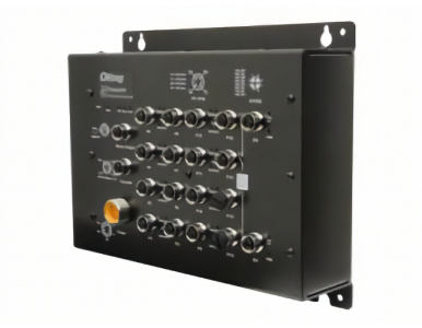 ORing TPS-3162GT-M12X-BP1-MV - EN50155 18-port managed PoE switch; 16FE/PSE M12 + 2GE M12, 1 bypass included, 110VDC by ORing Industrial Networking