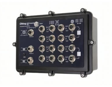 ORing TPS-W9124GT-M12X-BP2-24V-IP54 - EN50155 Managed PoE Switch with 12FE PoE and 4GE Bypass, M12 connector, IEEE 802.3af/at, I by ORing Industrial Networking