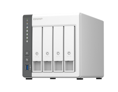 QNAP TS-433-4G-US - TS-433 4-Bay Personal Cloud NAS for Backup and Data Sharing. ARM 4-core Cortex-A55 2.0GHz, 4GB on-board RAM by QNAP