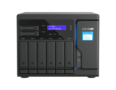 QNAP TS-855X-8G-US - Desktop 8-Bay NAS/iSCSI IP-SAN, Intel® Atom® C5125 processor, 8 GB DDR4 RAM, 2.5GbE (RJ-45), 10GBAS by QNAP