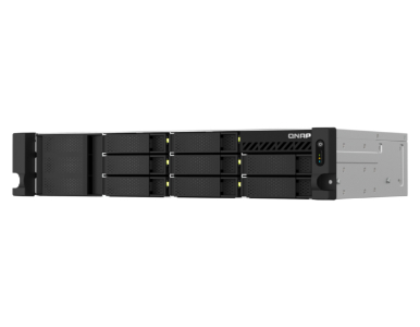 QNAP TS-864eU-8G-US - 2U 8-bay short depth 12' rackmount NAS, Intel Celeron N5095 4C/4T, burst up to 2.9 GHz, 8GB RAM On-Board by QNAP
