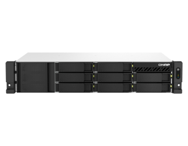QNAP TS-873AeU-4G-US - 2U 8-Bay short-depth rackmount NAS/iSCSI IP-SAN. AMD Ryzen V1500B 4C/8T 2.2GHz, 4GB RAM, 2x2.5GbE LAN by QNAP