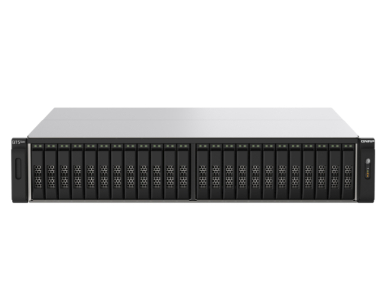 QNAP TS-h2490FU-7302P-256G-US - 24-Bay all-flash NAS, NVMe Gen3 x4, AMD EPYC 7302P 3.0GHz, 256GB RDIMM ECCC DDR4 RAM, 2 x 2.5GbE by QNAP