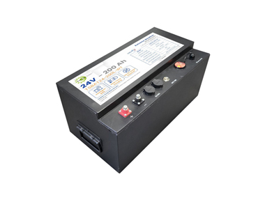 Tycon Systems TSBAT24-200L-WT - Wide Temp 24V 200AH Aluminum LFP Battery with 6mm screw terminals. 18.5'L x 9.63'W x 8.75'H. Cha by TYCON SYSTEMS