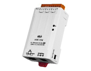 ICP DAS tSH-722i - Tiny isolated (2x RS-232) Serial Port Converter with PoE (RoHS) by ICP DAS