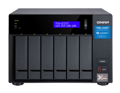 QNAP TVS-672XT-i3-8G-US - *Discontinued* - TVS-672XT-i3-8G-US - Breakthrough performance and outstanding connectivity with 10GbE by QNAP