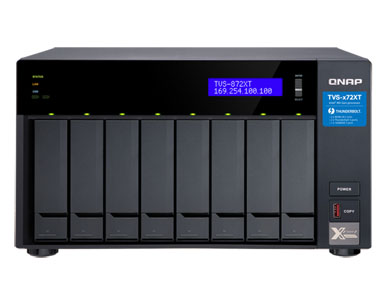 QNAP TVS-872XT-i5-16G-US - *Discontinued* - 8-bay, i5-8400, DDR4 2666 16GB (8GB x2), PCIe M.2 x2, 10GBase-T x1, 1 GbE x2, P by QNAP