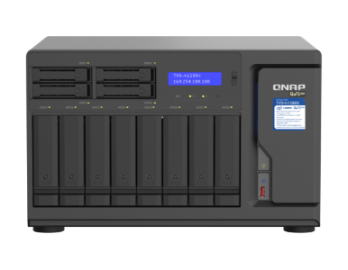 QNAP TVS-h1288X-W1250-16G-US - 12-Bay TurboNAS (8 x 3.5' HDD + 4 x 2.5' SSD), SATA 6G, Intel Xeon W-1250 6 cores 12 threads 3.3 by QNAP