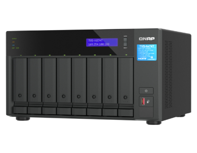 QNAP TVS-h874T-i9-64G-US - Ultra-High Speed 8 Bay Thunderbolt' 4 NAS. Intel® Core' i9 16-core by QNAP