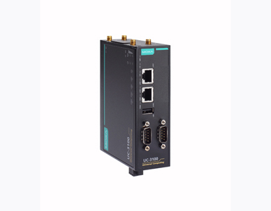 Moxa UC-3121-T-EU-LX - RISC-based LTE cat.1 computer for EU, Wi-Fi a/b/g/n, 1 GHz CPU, 512MB RAM, 4GB eMMC, 2 Ethernet, 1 serial by MOXA