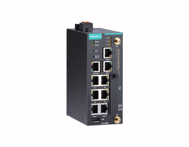 Moxa UC-5111-T-LX - Arm-based Industrial computing platform with Cortex-A8 1 GHz CPU, 4 serial ports, 2 Ethernet ports, SD socke by MOXA