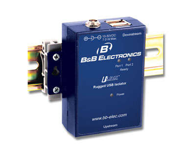 Advantech UHR402 - USB TO USB 2 PORT ISOLATOR / HUB - 4KV, RUGGED by Advantech