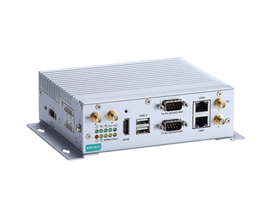 Moxa V2201-E1-T - (CTO Model) x86 ready-to-run embedded computer with Intel Atom E3815, HDMI, 2 LANs, 2 serial ports, 4 DIs, 4 D by MOXA