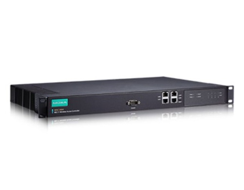Moxa WAC-2004A - Advanced industrial wireless access controller with EU/US power cord,0 to 50°C operating temperature by MOXA