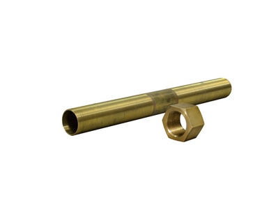 Patton WEB-6 - Waveguide extension tube, brass, 6 in long, body thread size 1.125 in, 18 NEF, for extending WGF-4, WGF-6, WGF-46 by PATTON