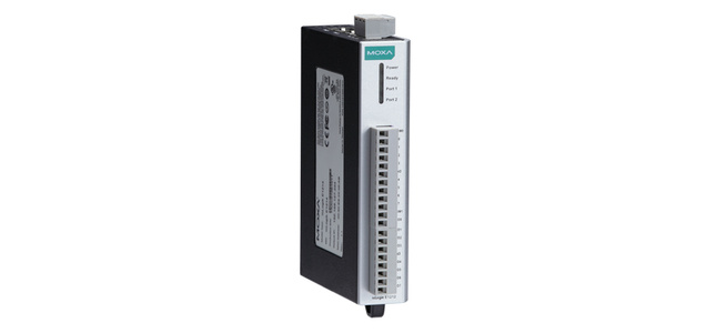 Moxa ioLogik E1212 - Remote Ethernet I/O, 8DI/8DIO, 2-port Switch by MOXA