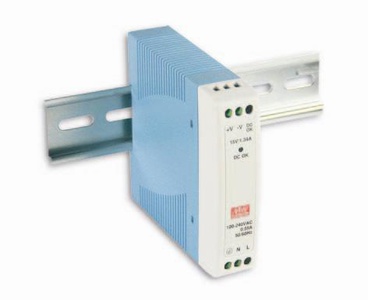 Mean Well MDR-10-12 - Industrial AC/DC Din Rail Power Supply Single Output 12V 0.84A 10W by MEANWELL